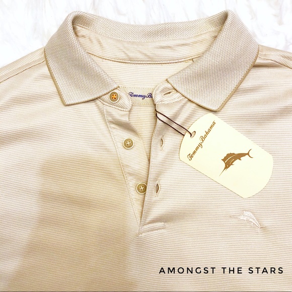 Tommy Bahama All Squared Eggshell Polo Shirt - Picture 5 of 8